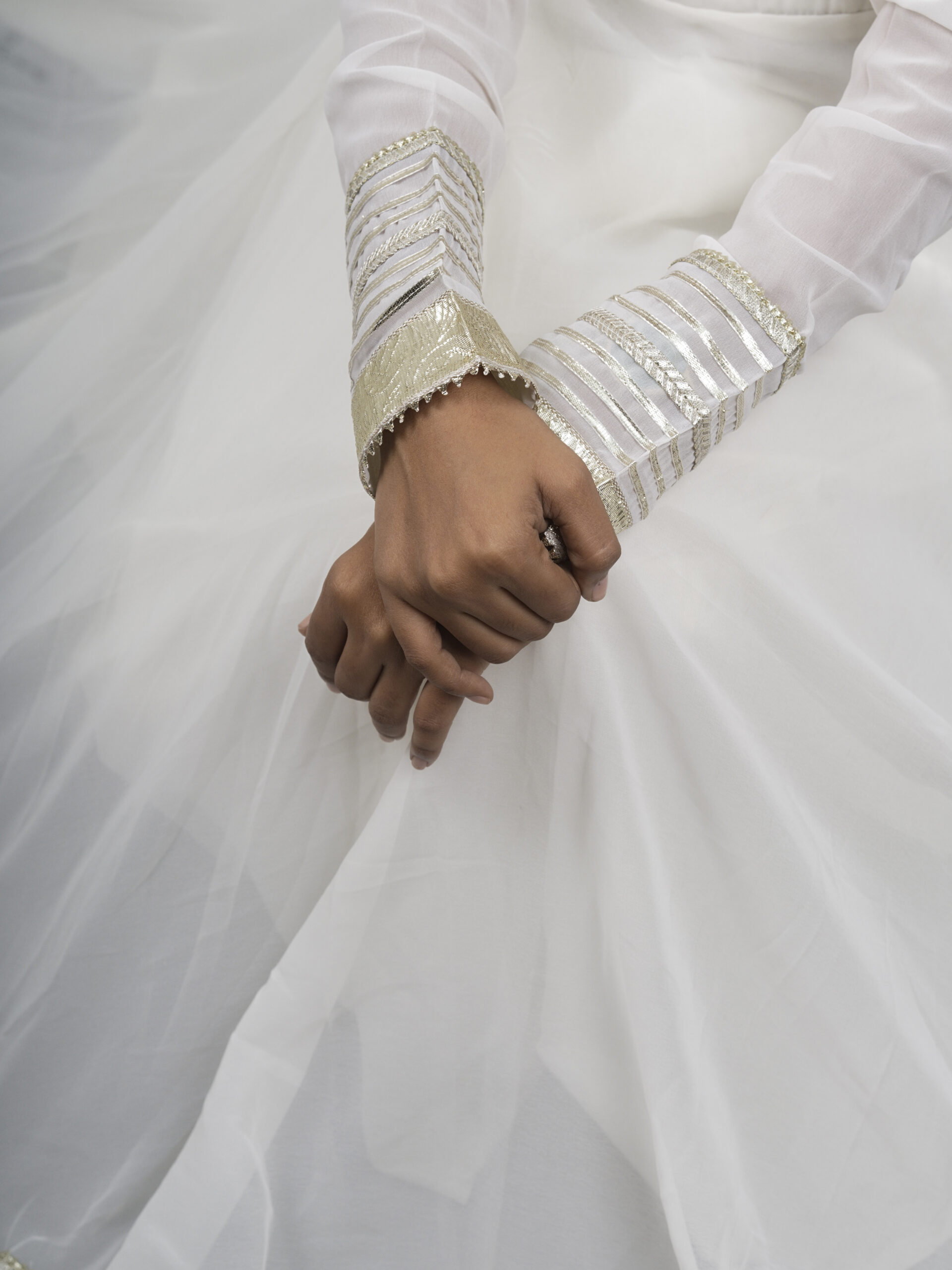 Moonlight White Anarkali Set - Image 3