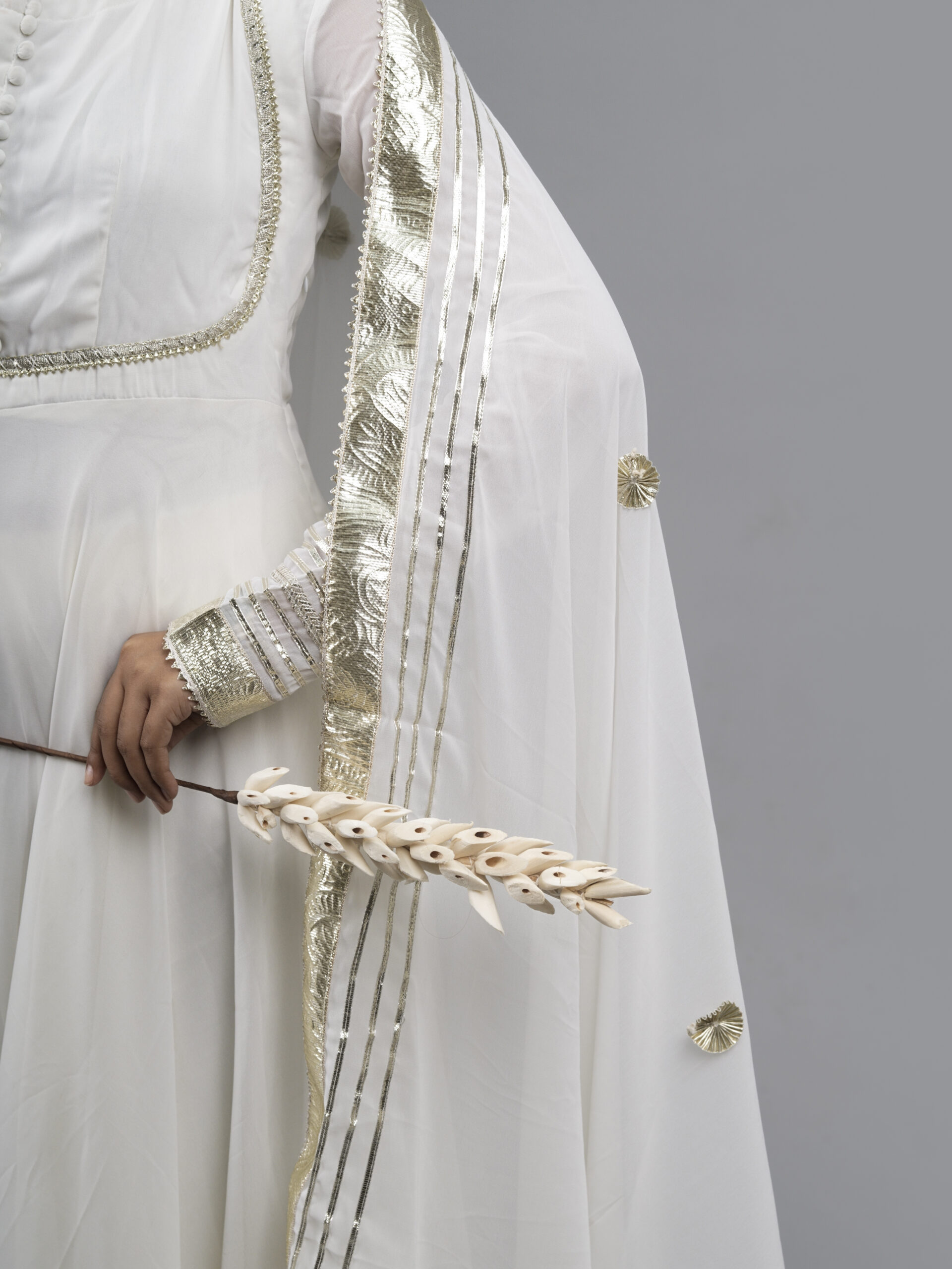 Moonlight White Anarkali Set - Image 2