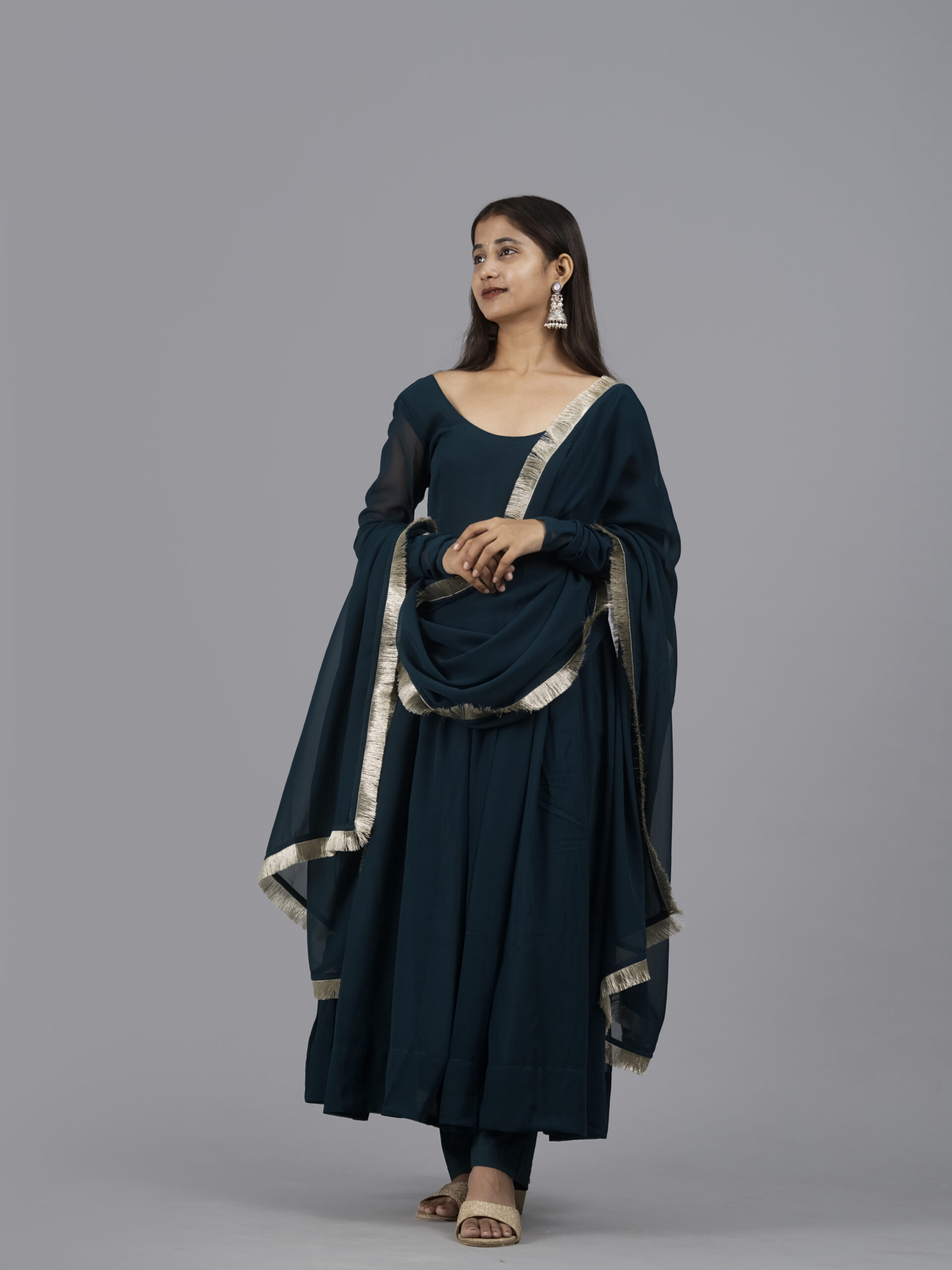 Serene Teal Green Suit Set