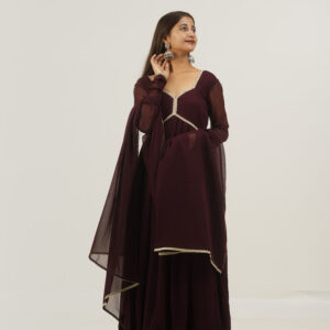 Elegant Maroon Suit Set