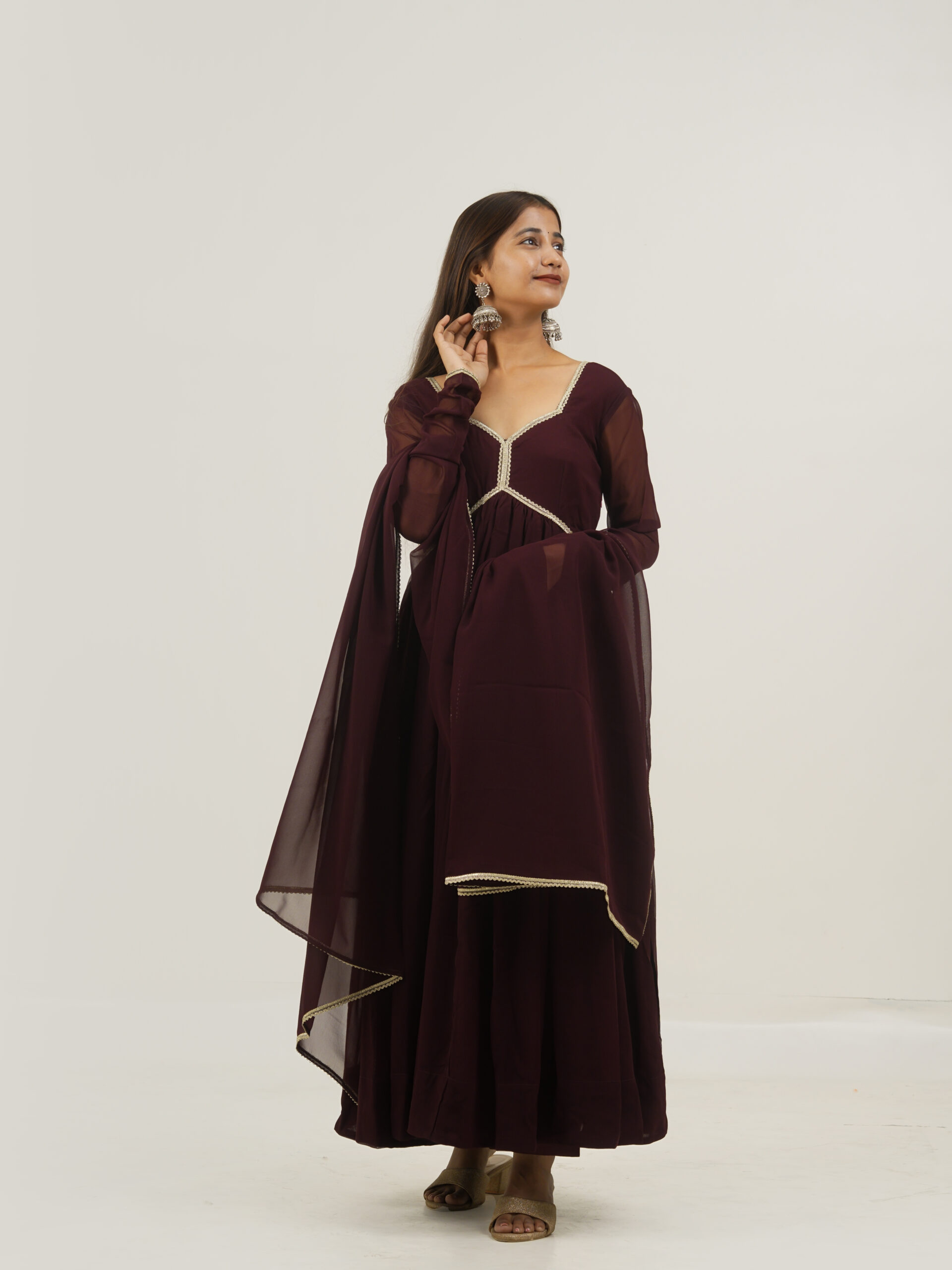 Elegant Maroon Suit Set