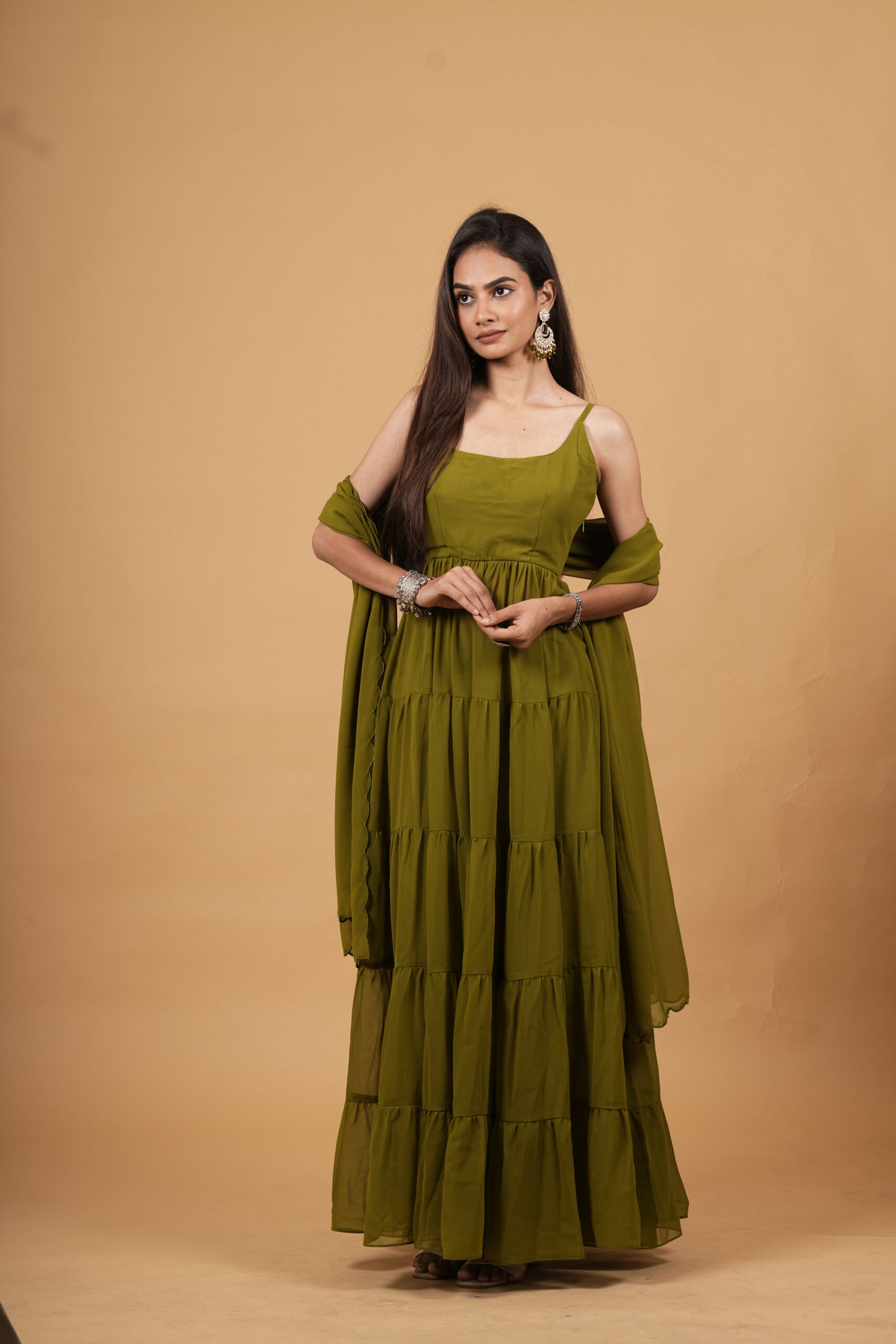 Blooming Olive Green Tyre Suit Set - Image 4