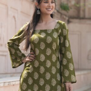 Moss Belle Corset Short Kurti