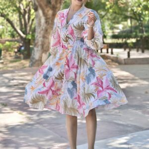Ivory Blush Bloom Mini Dress